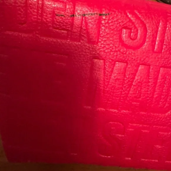 Steve Madden Red Embossed Clutch - Picture 6 of 6